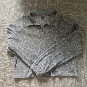 Long Sleeve Cropped Sweater